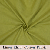 Linen Khadi Cotton Mahandi Fabric