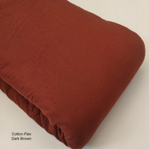 Linan Slub Coffy  Cotton Fabric