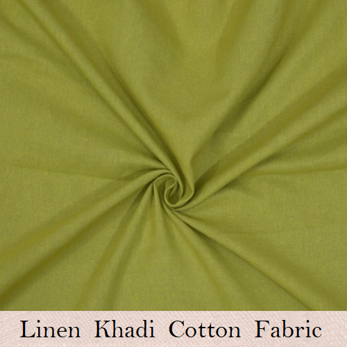 Linen Khadi Cotton Mahandi Fabric