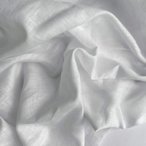 Linen Milky White Fabric